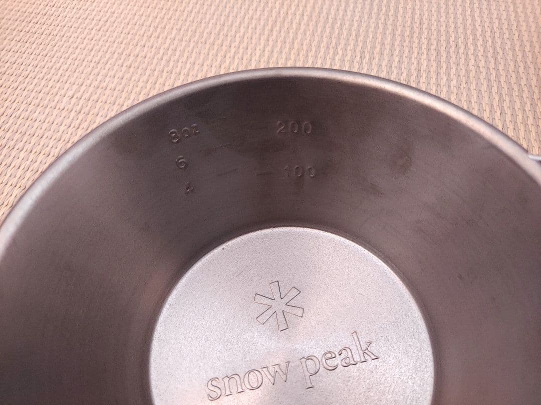 スノーピーク　peak　チタン製　シェラカップ　3個