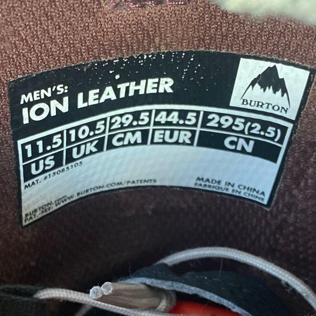 【即日発送】BURTON ION LEATHER-ASIANFIT 29.5cm