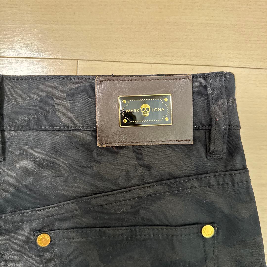 MARK & LONA カモフラージュ柄 スカート 黒