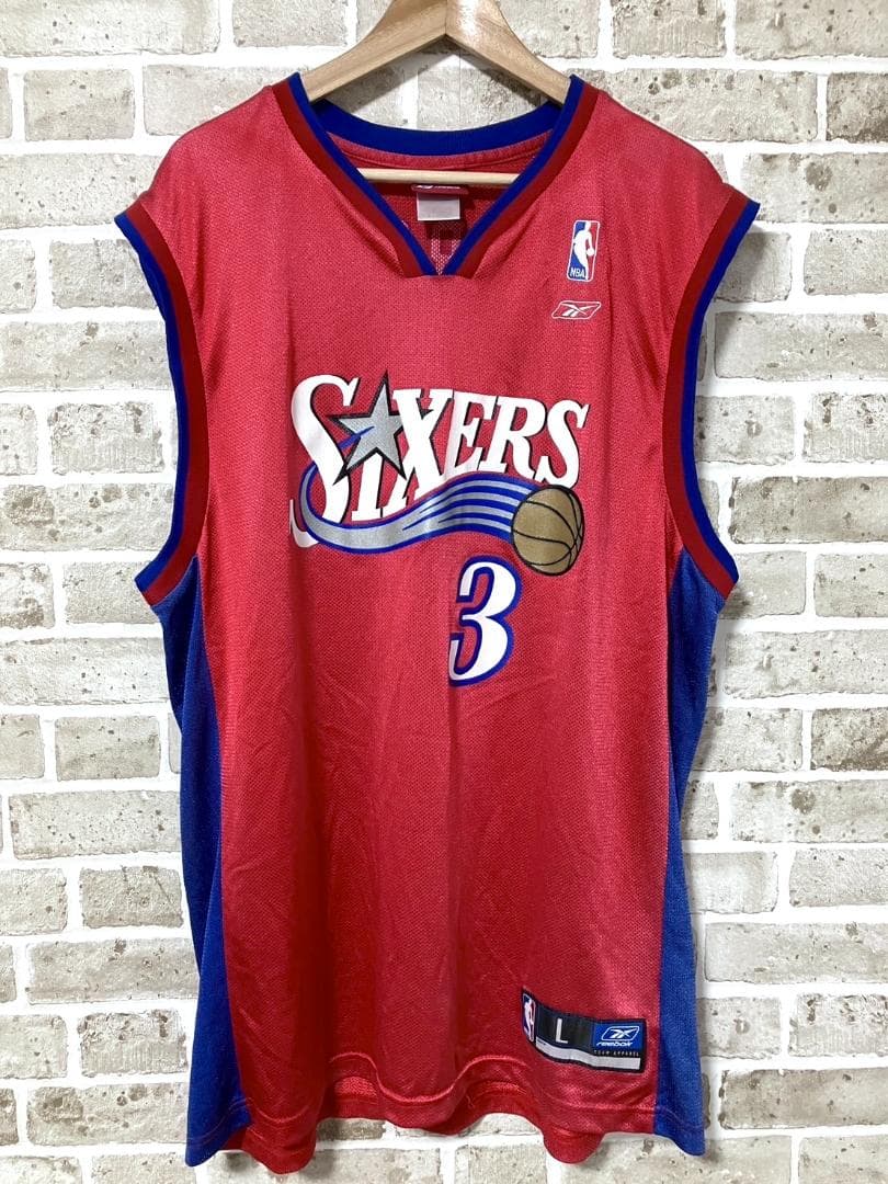 【24時間以内/匿名配送】リーボック NBA アレン・アイバーソン ユニフォーム