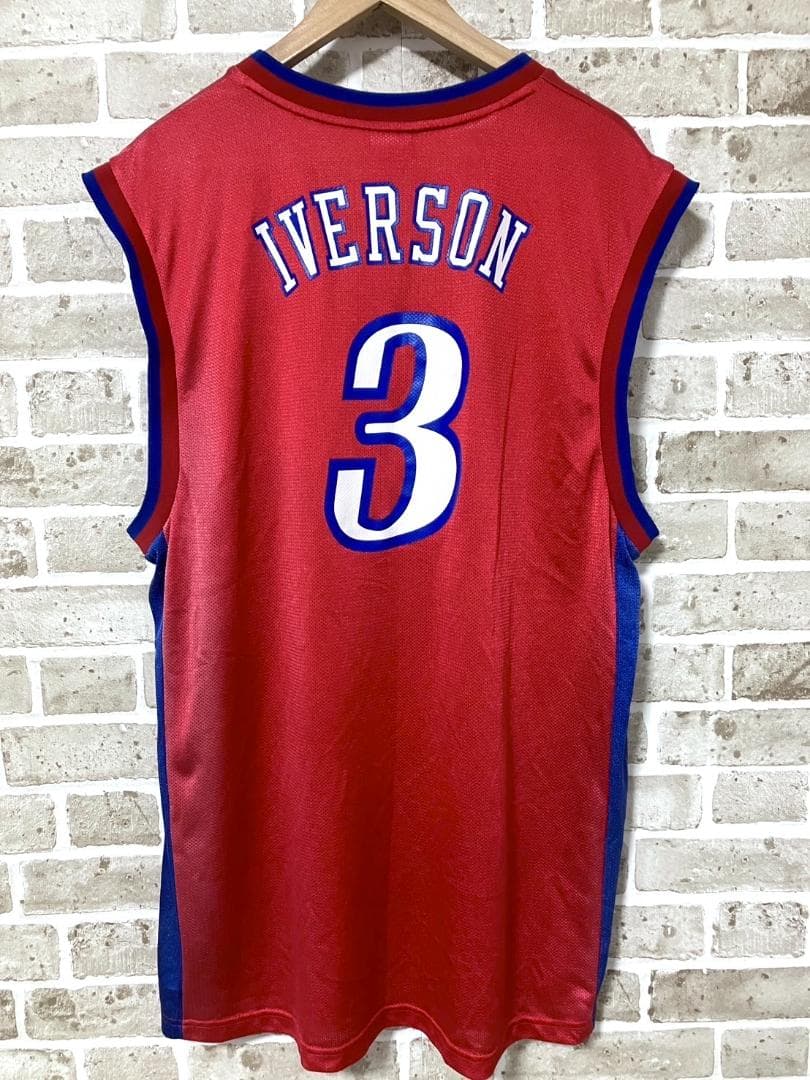 【24時間以内/匿名配送】リーボック NBA アレン・アイバーソン ユニフォーム