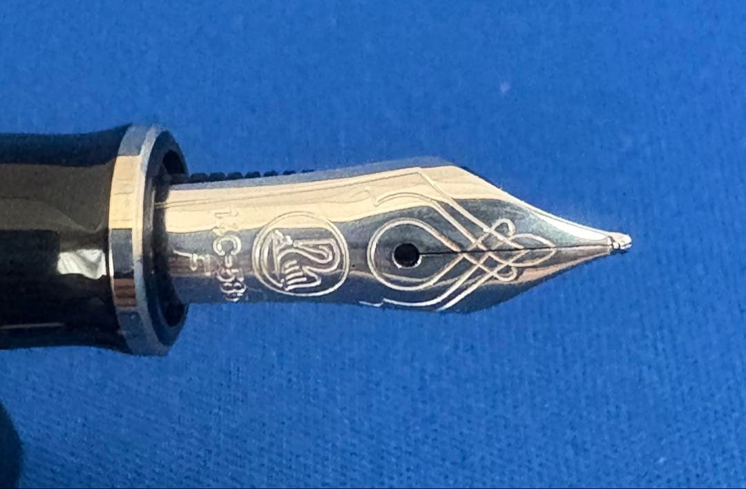 ペリカン万年筆　スーべレーンM400 F字　グレーストライブ