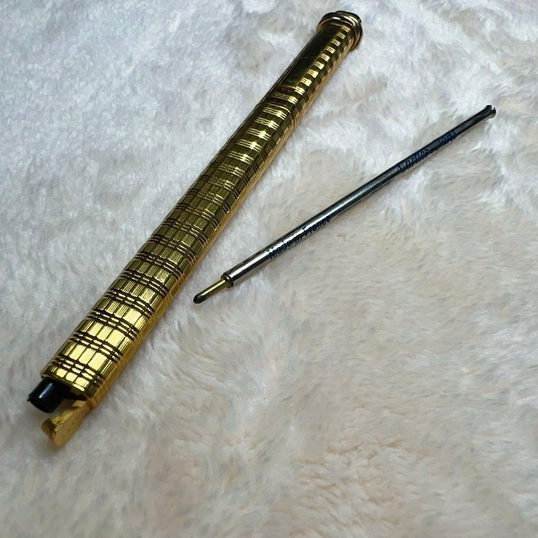 ◆Cartier カルティエ トリニティ ボールペンチェック柄