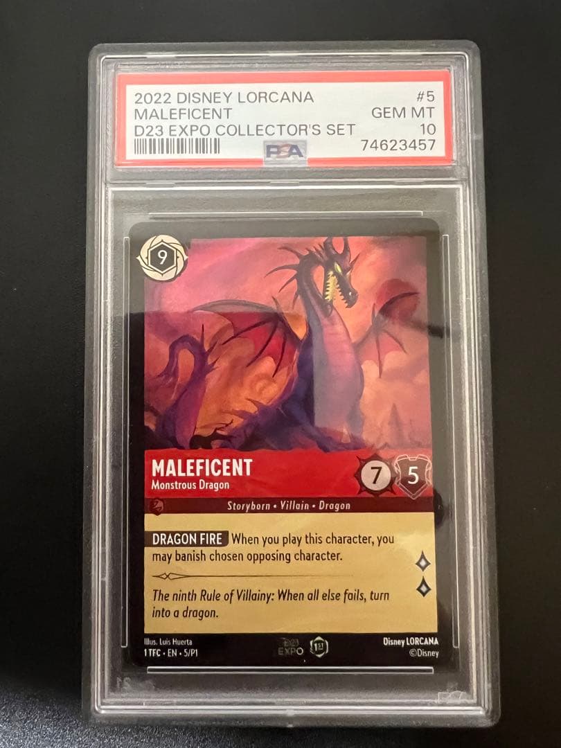Disney Lorcana ロルカナ　D23 プロモ　マレフィセントpsa10