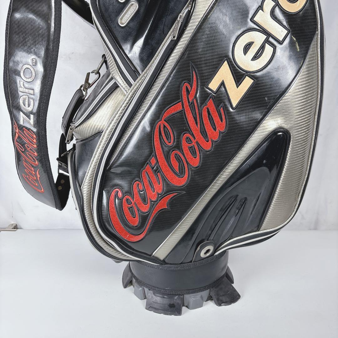 コカコーラZERO キャディバッグ ゴルフバッグ フード付き 9.5型