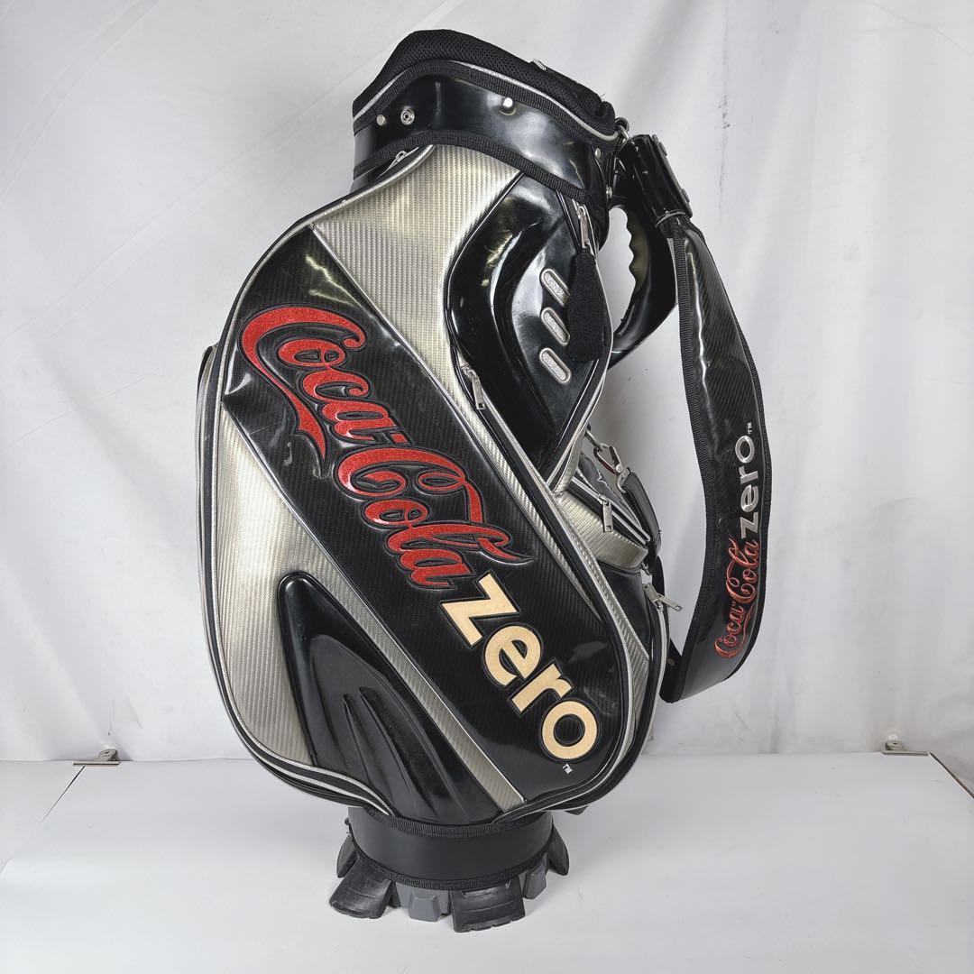 コカコーラZERO キャディバッグ ゴルフバッグ フード付き 9.5型