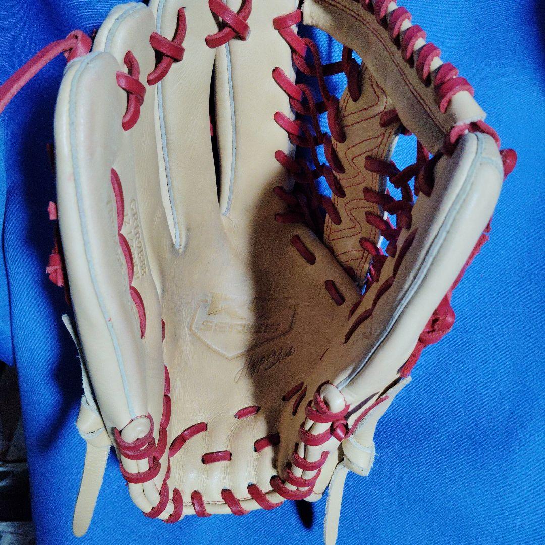 ローリングス 軟式グローブ ベージュ/赤12．5インチR9シリーズ