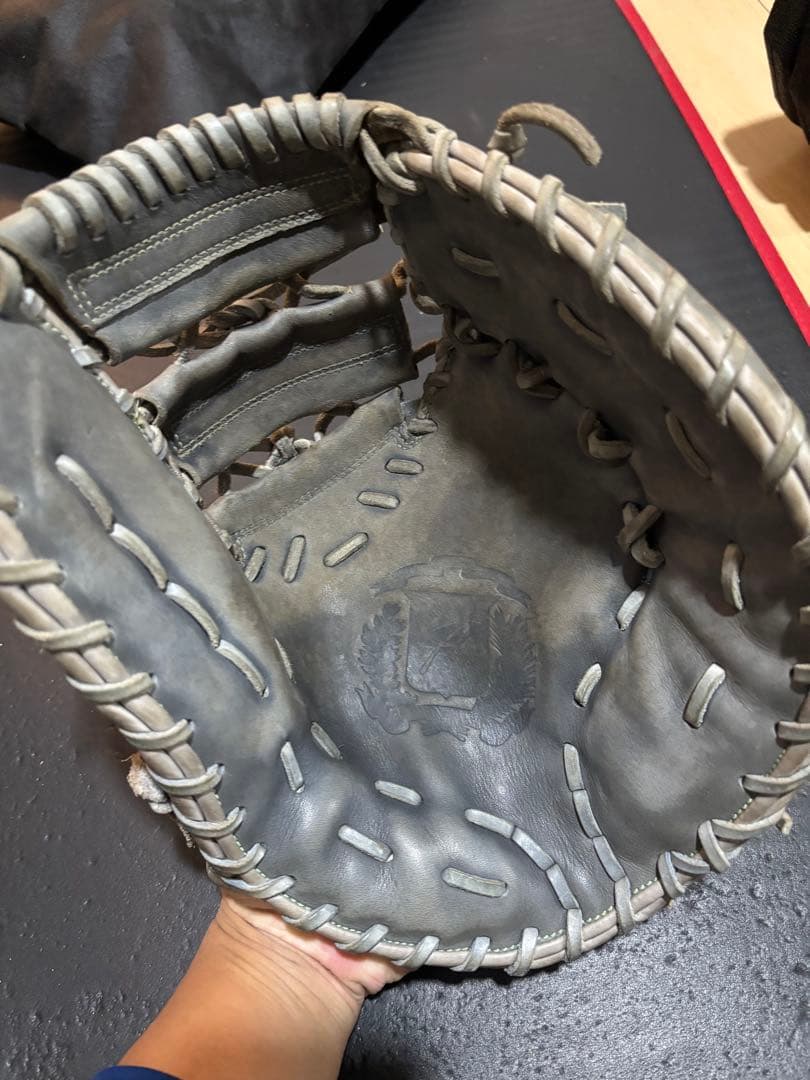 アレグリア　グレー レザー 硬式野球グローブ