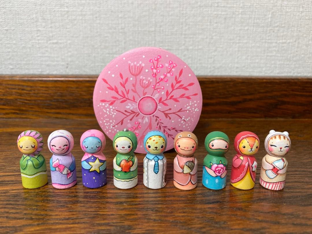 ひな祭りセール♪ロシア雑貨☆アニマルキット9個&Box付 マトリョーシカ
