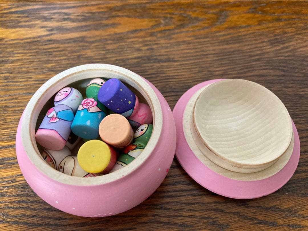 ひな祭りセール♪ロシア雑貨☆アニマルキット9個&Box付 マトリョーシカ