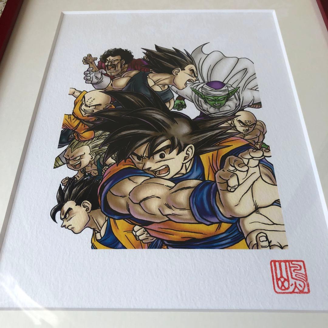 ◽️ドラゴンボール　複製原画　完全版34巻表紙　 　超戦士集合