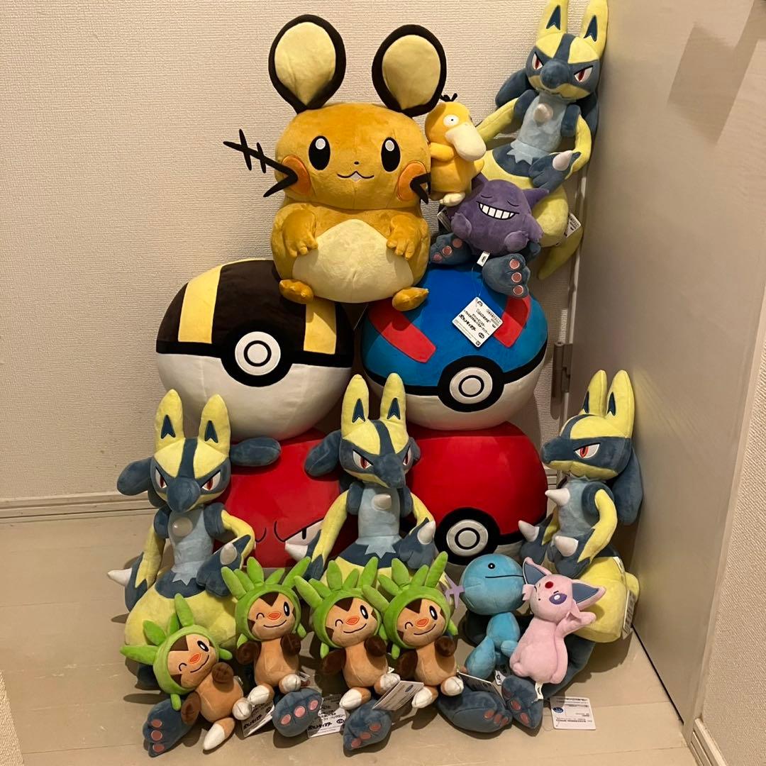 ポケットモンスター ぬいぐるみ マスコット まとめ売り 17体セット！ ①