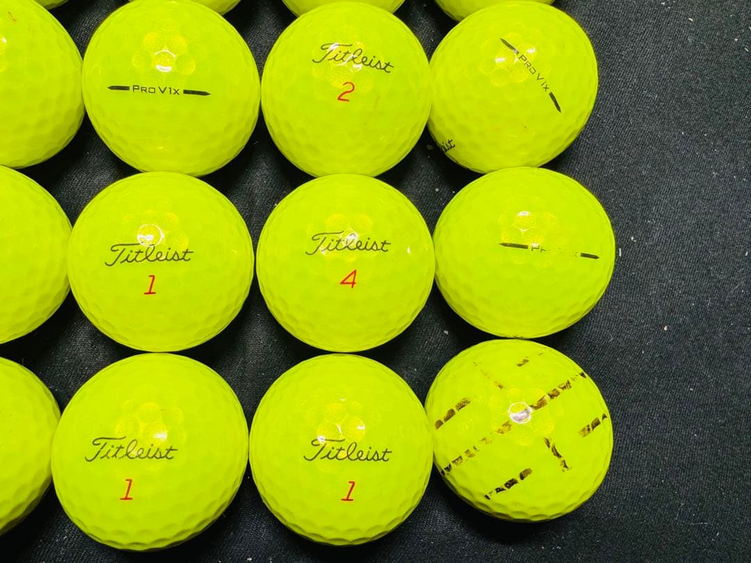 最新 タイトリスト PRO V1X 2025年モデル 30個　　イエロー