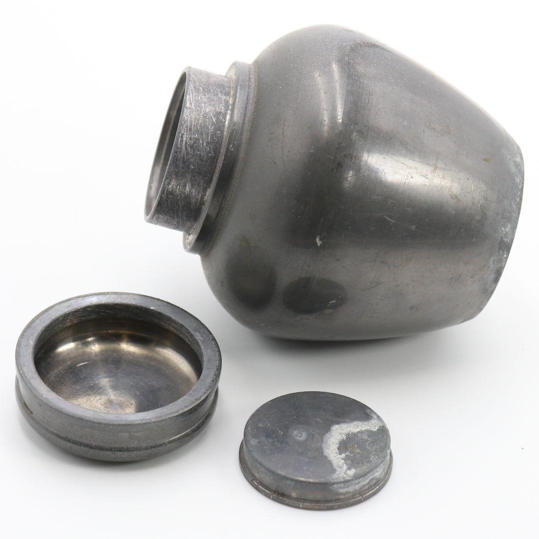 英祥堂造 古錫茶壷 茶心壷 煎茶道具 約328g　V247　BC23