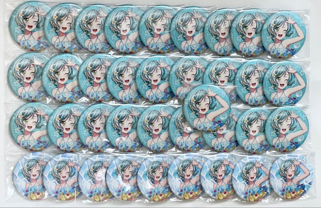 バンドリ　氷川日菜　缶バッジ　Summer Vacation ver.　水着