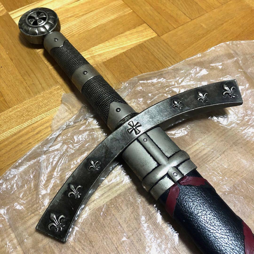 ＤＥＮＩＸ　刀剣　騎士団長ソード　西洋剣　洋刀　レプリカ　模造刀　シルバー　銀