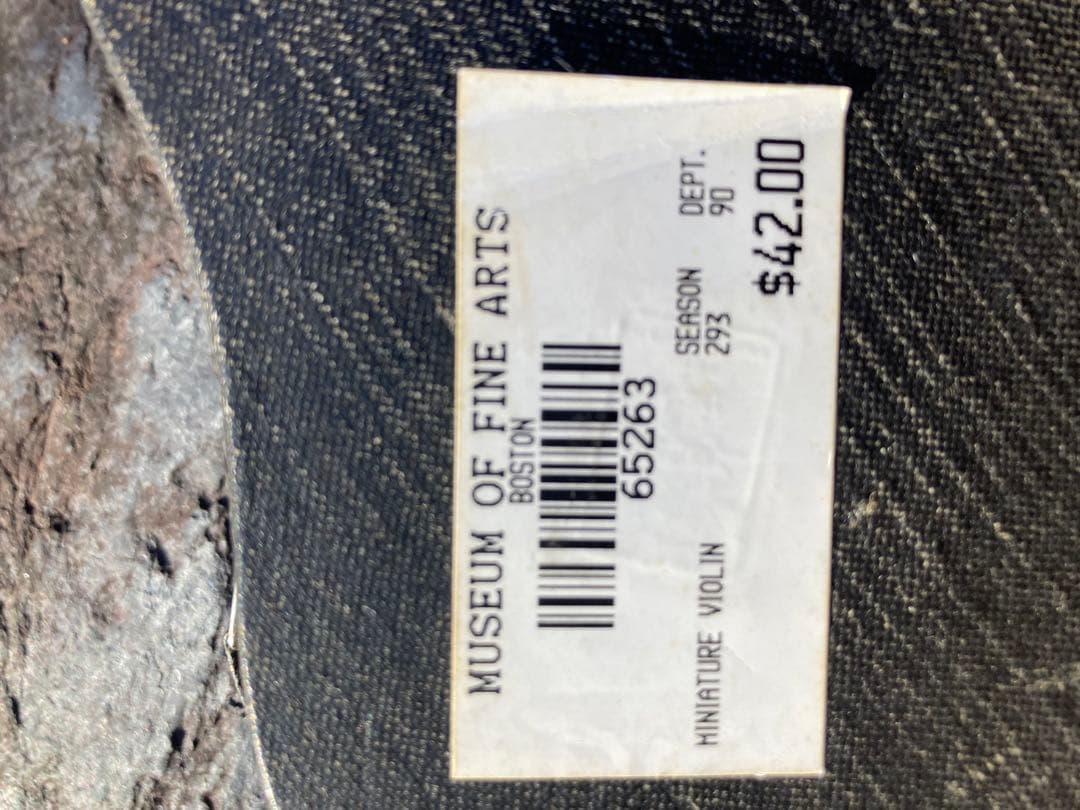 レア　ボストン美術館　ミニチュアバイオリンのオブジェ