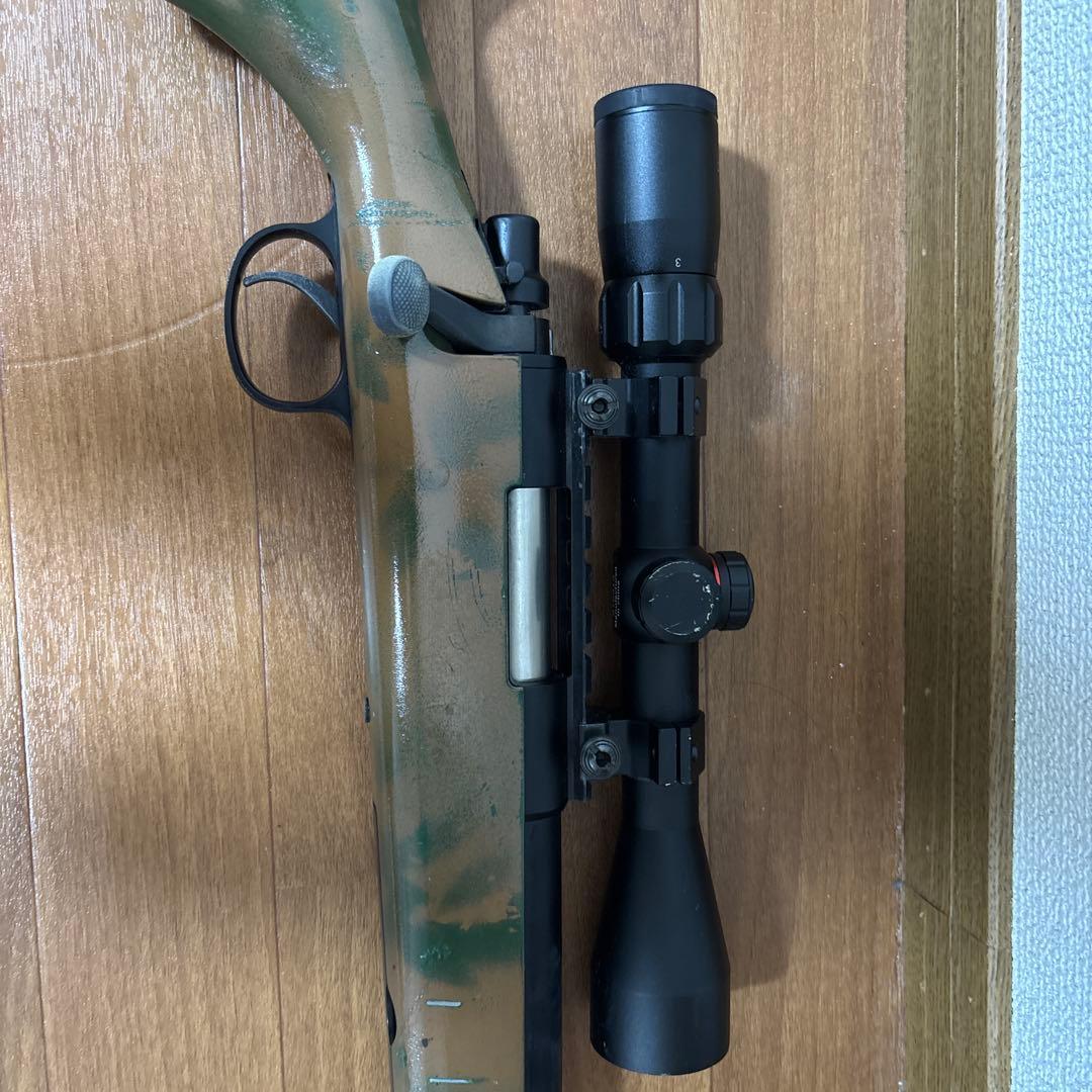 迷彩スナイパーライフル VSR-10 シモンソン製 スコープ＆サイレンサー付き