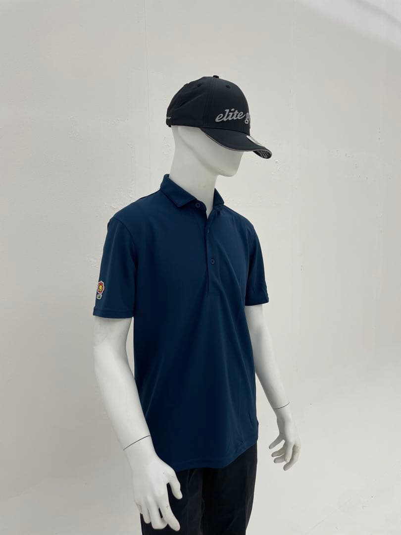 エリートグリップ　無地半袖ポロシャツ　ネイビー　L 新品