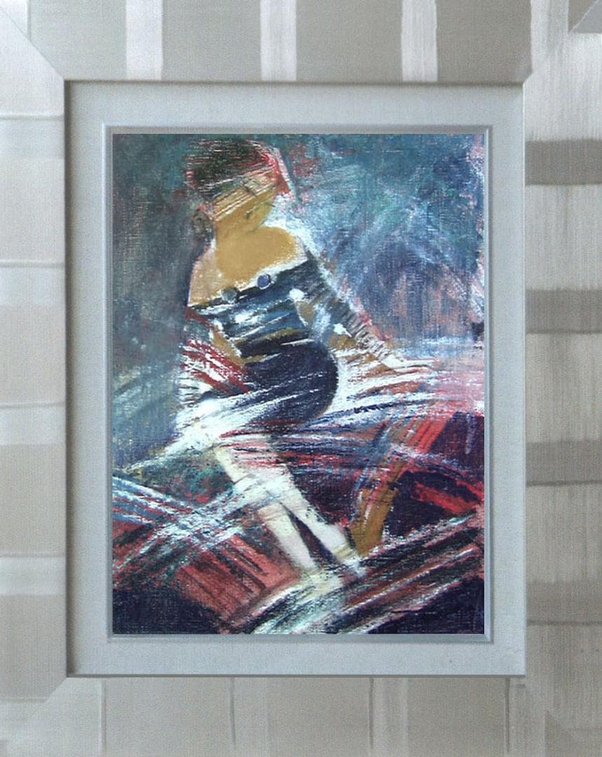 油絵 菅家令子 絵 絵画 インテリア F4-92023 女性像