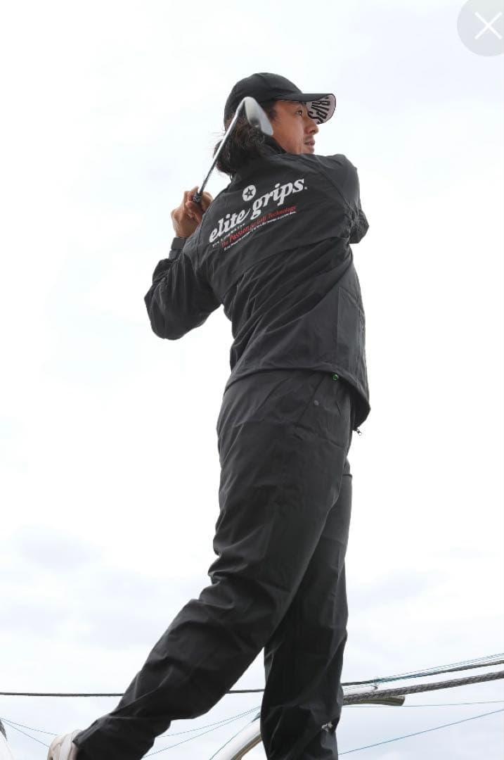 新品　エリートグリップ　レインウエア　フードなし ブラック　サイズM