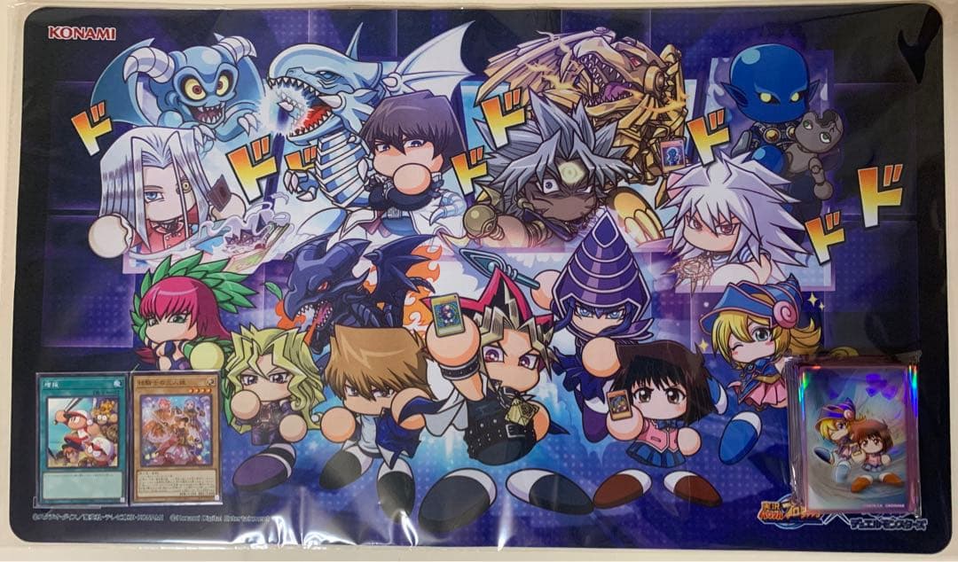【新品未開封】遊戯王×パワプロ プレイマット+コラボカード&スリーブセット