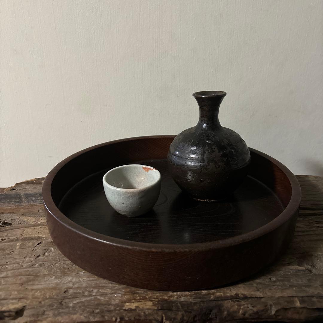 李朝白磁盃　酒器　骨董　アンティーク　古美術　ぐい呑み 　検:白洲正子 秦秀雄