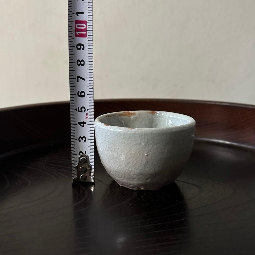 李朝白磁盃　酒器　骨董　アンティーク　古美術　ぐい呑み 　検:白洲正子 秦秀雄