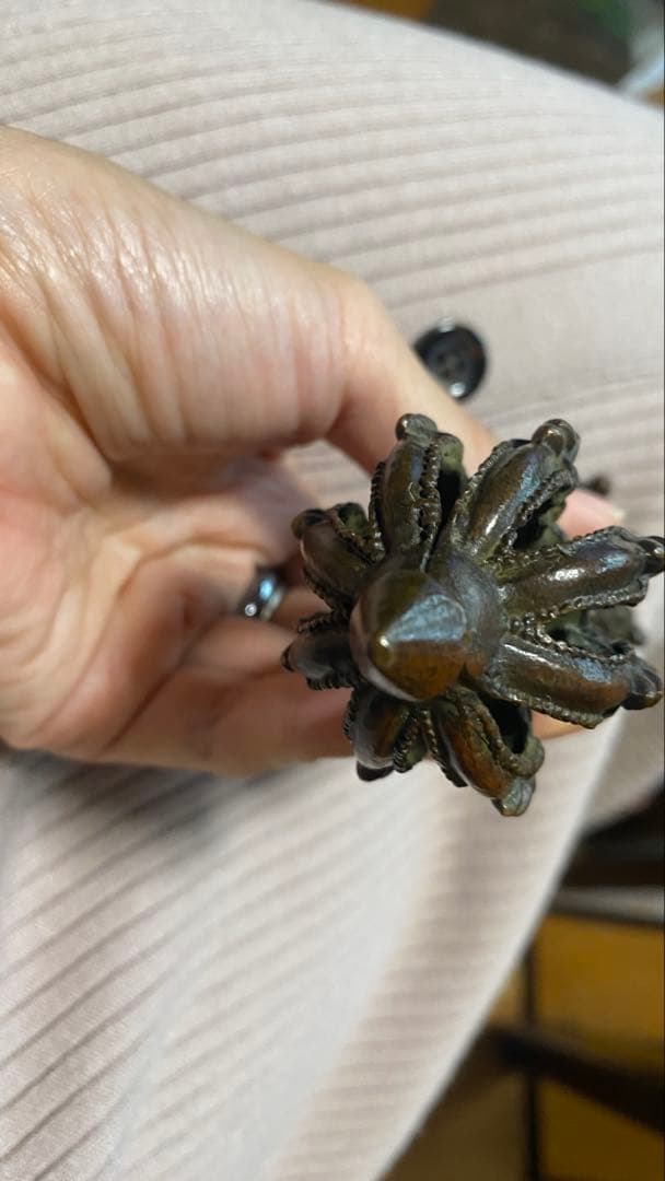 ガンダーラ様式 密教法具 銅製 金剛杵 時代感あり 精緻造形 江戸前後期頃