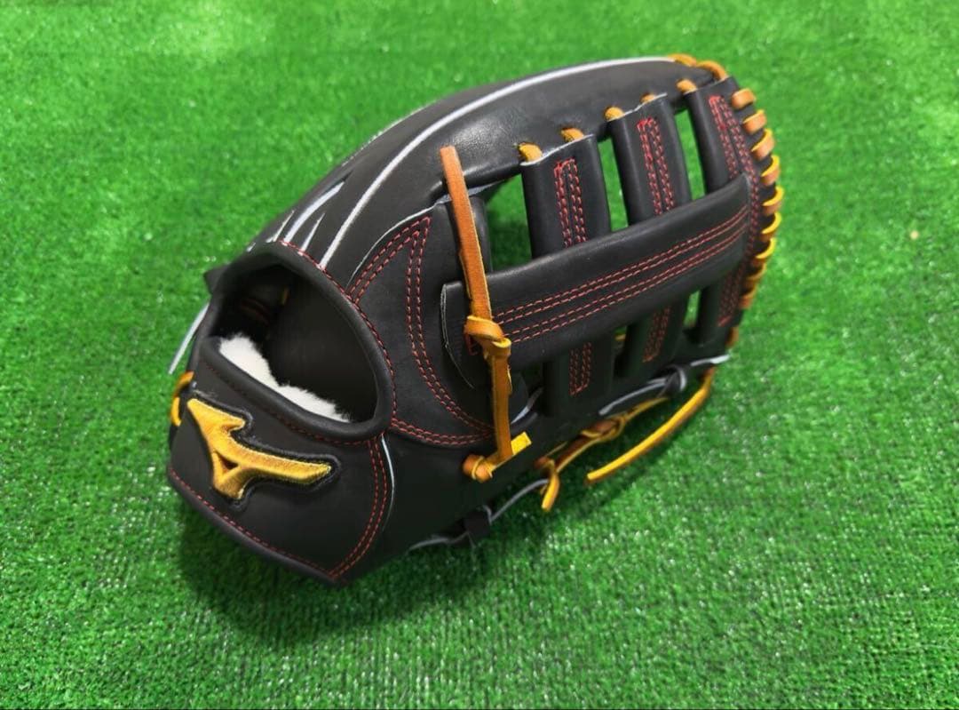 ミズノプロ オーダー 硬式 外野 新品 HAGA JAPAN 波賀 日本製 西川