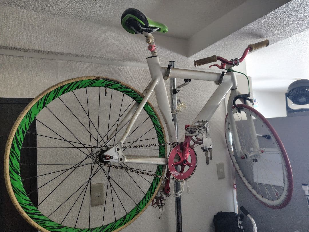 leader リーダー 735 カスタム ピスト 自転車 ジブラ柄リム