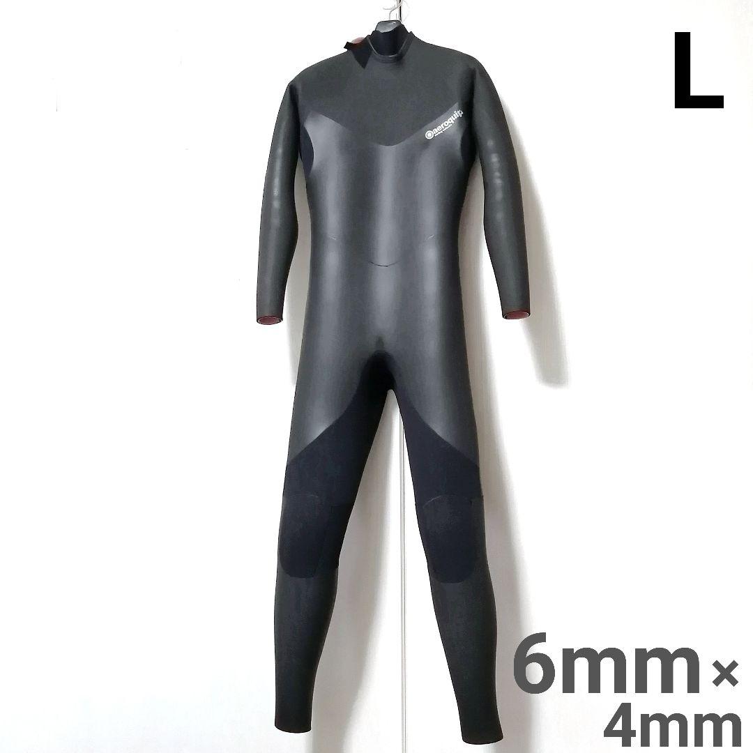 Lサイズ 6ミリ セミドライ ウェットスーツ 6mm 防寒 冬用 起毛 真冬