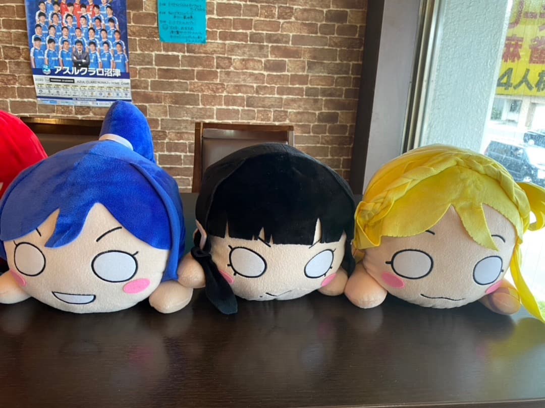 ラブライブサンシャインなどのぬいぐるみでーす！