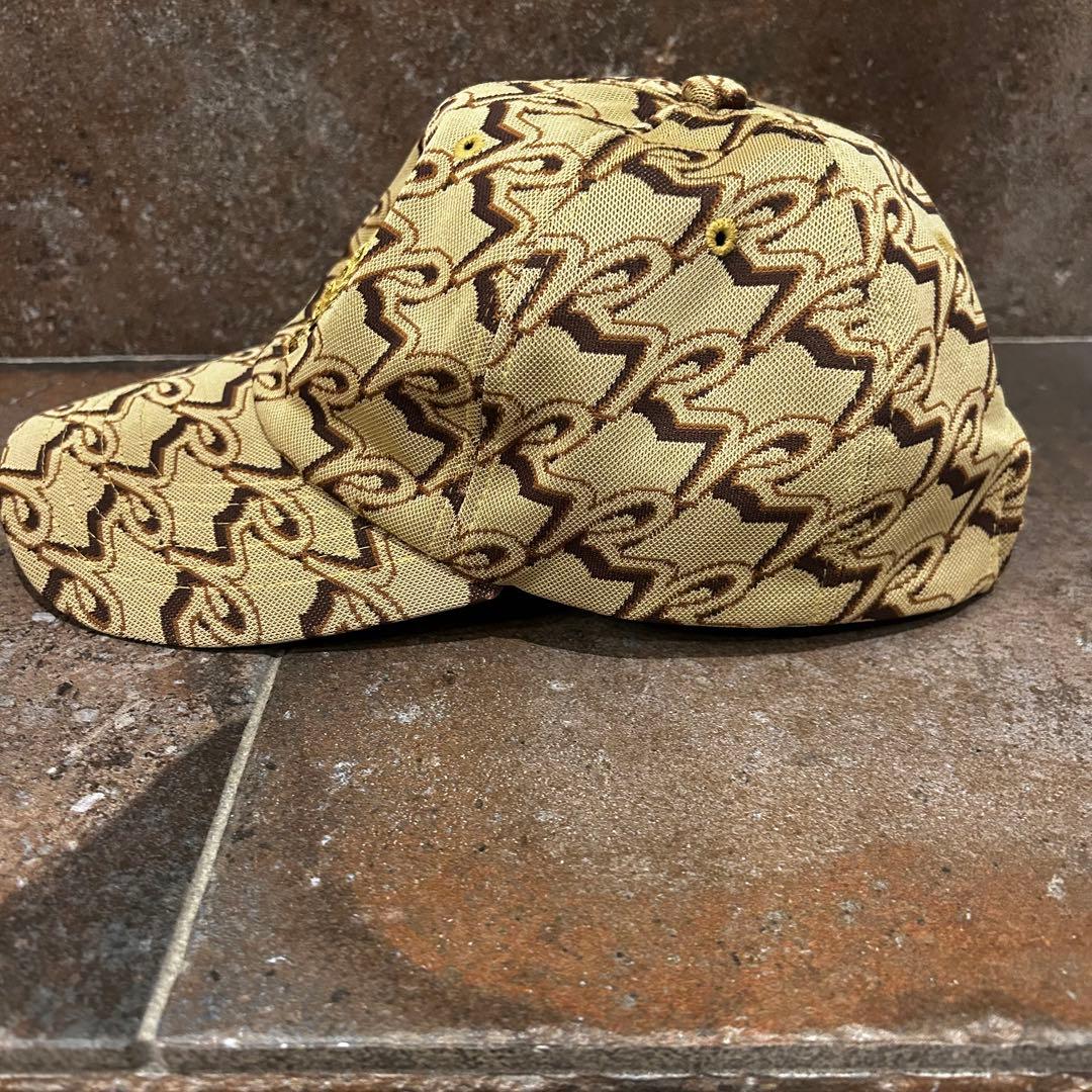 Russeluno MONOGRAM CAP ルチャ　総柄　ベージュ　ブラウン系