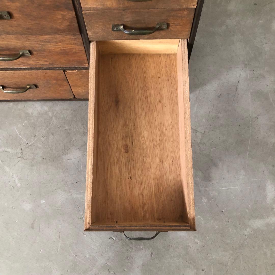 レトロ　アンティーク　昭和　古道具　古家具　古民家　薬棚　薬箪笥　抽斗　引き出し