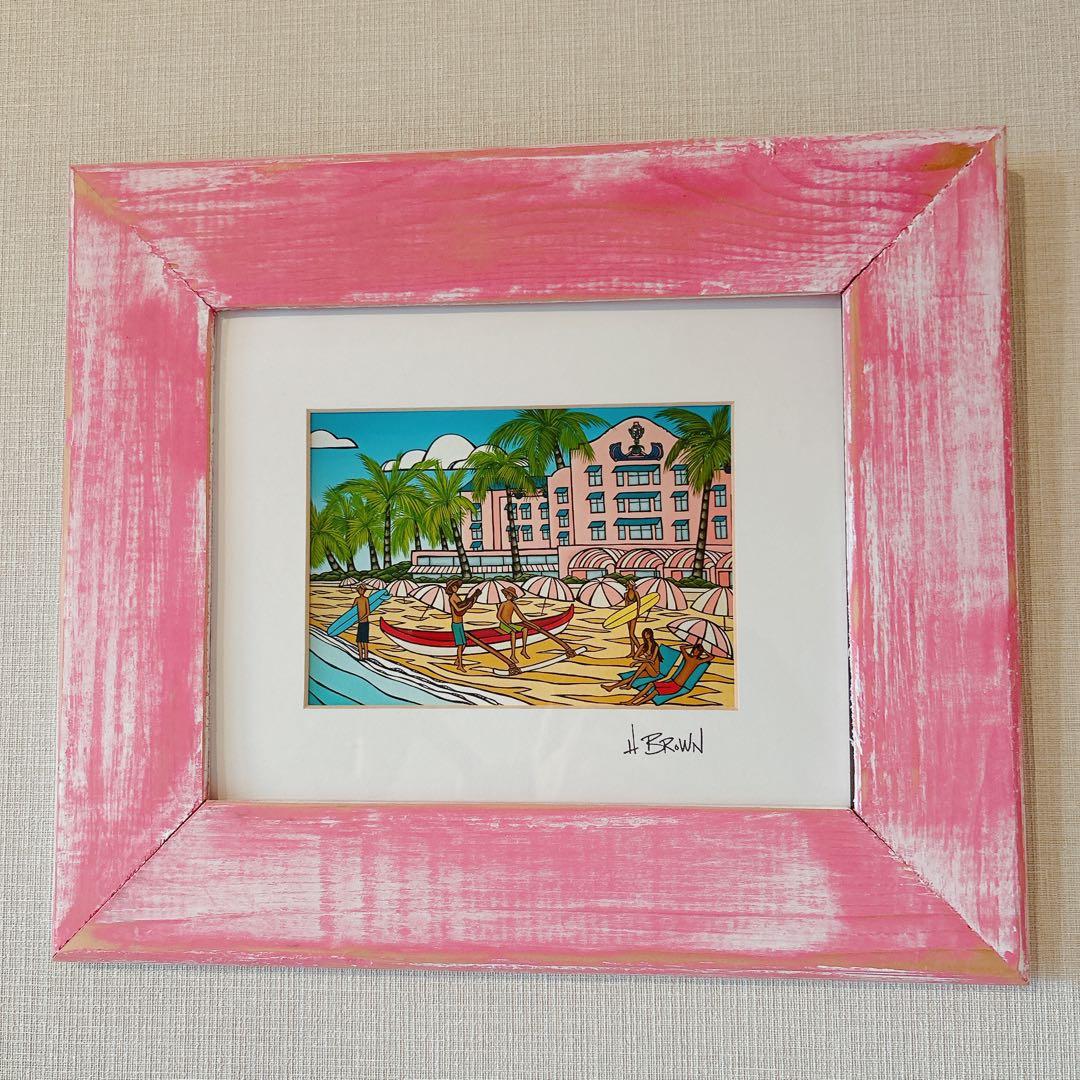 H WROWN ヘザーブラウン フレーム付き 3点セット