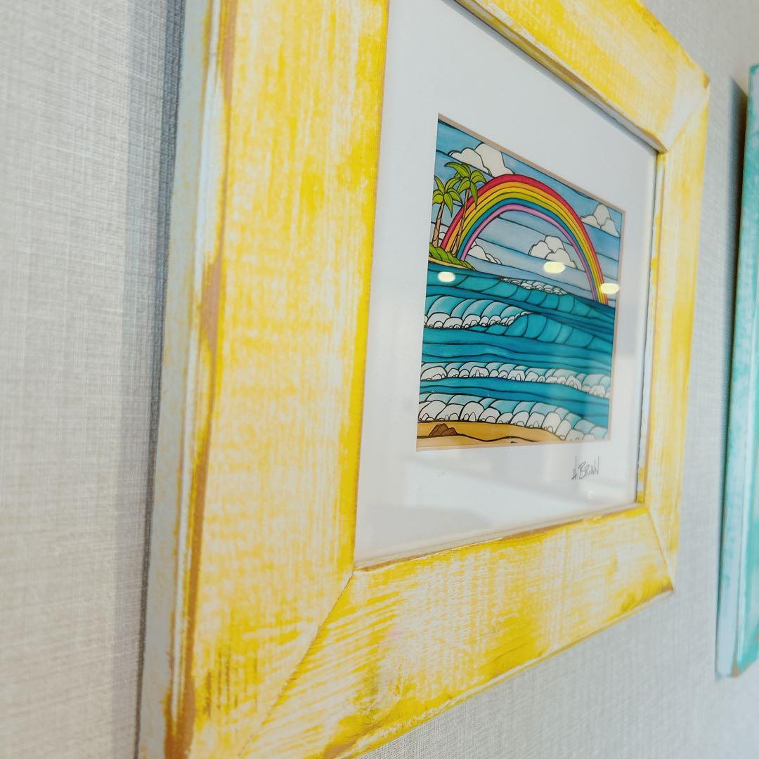 H WROWN ヘザーブラウン フレーム付き 3点セット