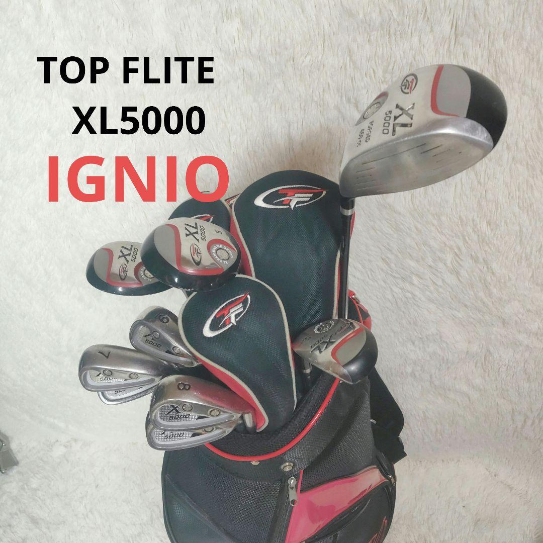 トップフライト XL5000 メンズゴルフクラブセット IGNIOバッグ