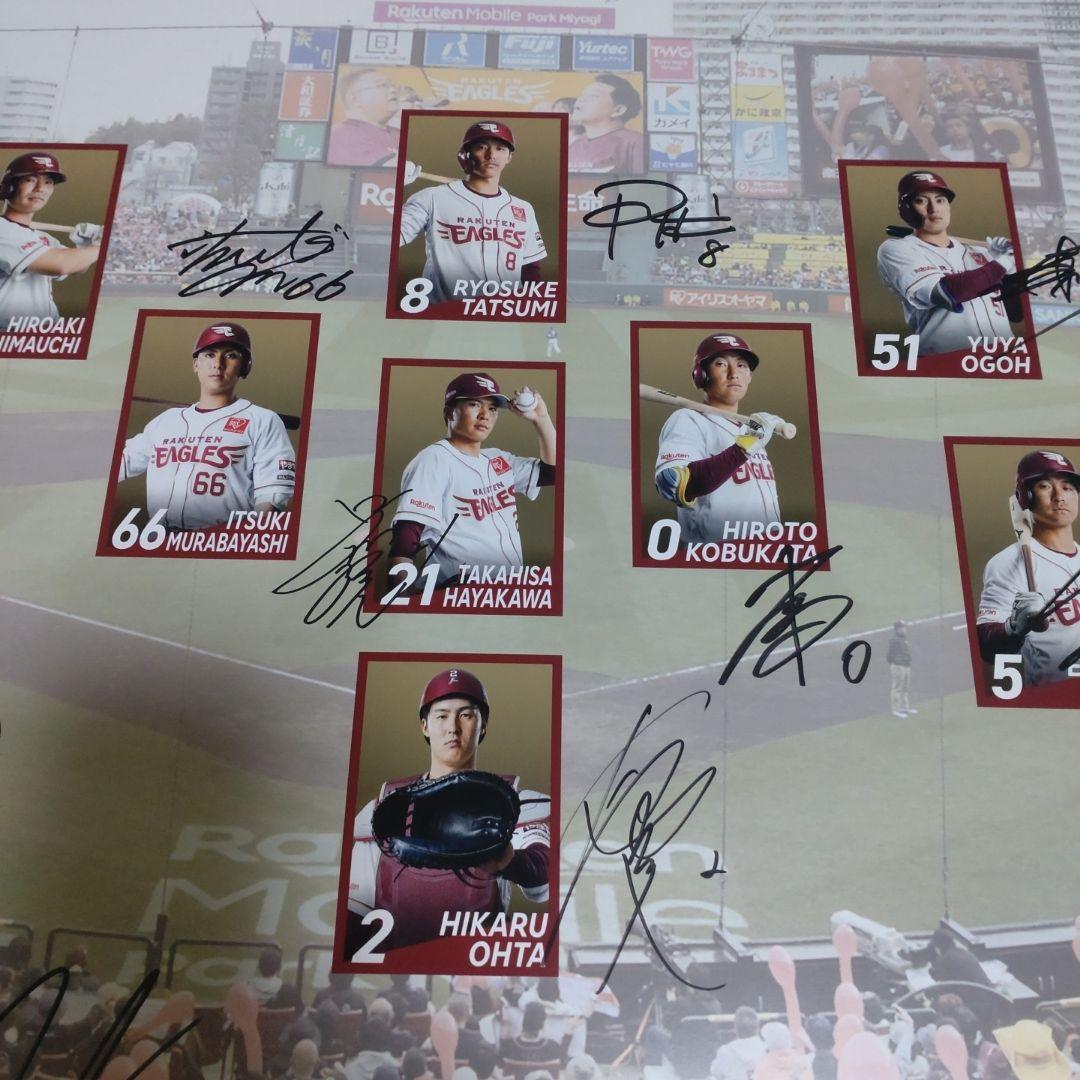 楽天イーグルス　2024年開幕スタメンサインパネル