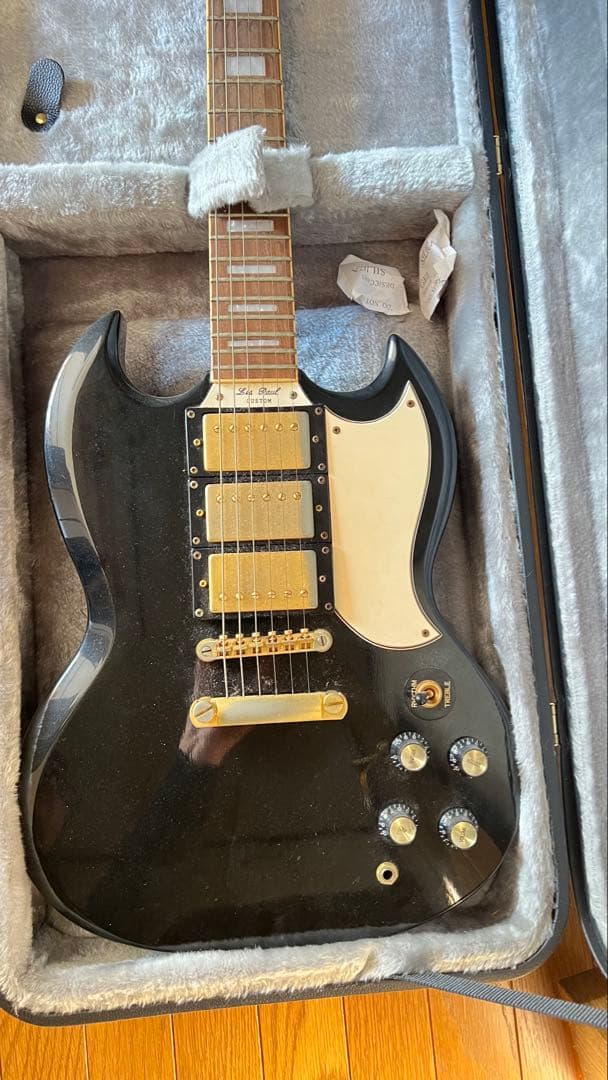 Epiphone SG ブラック エレキギター ハードケース付き