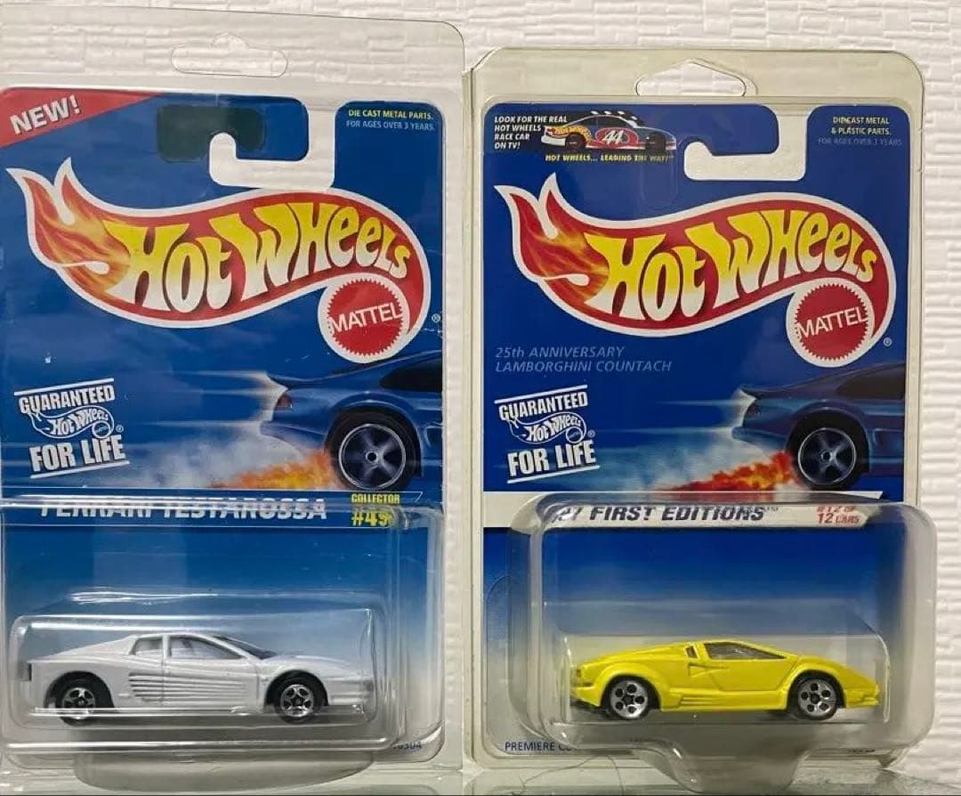ミニカー Hot Wheels Ferrari Testarossa & Countach