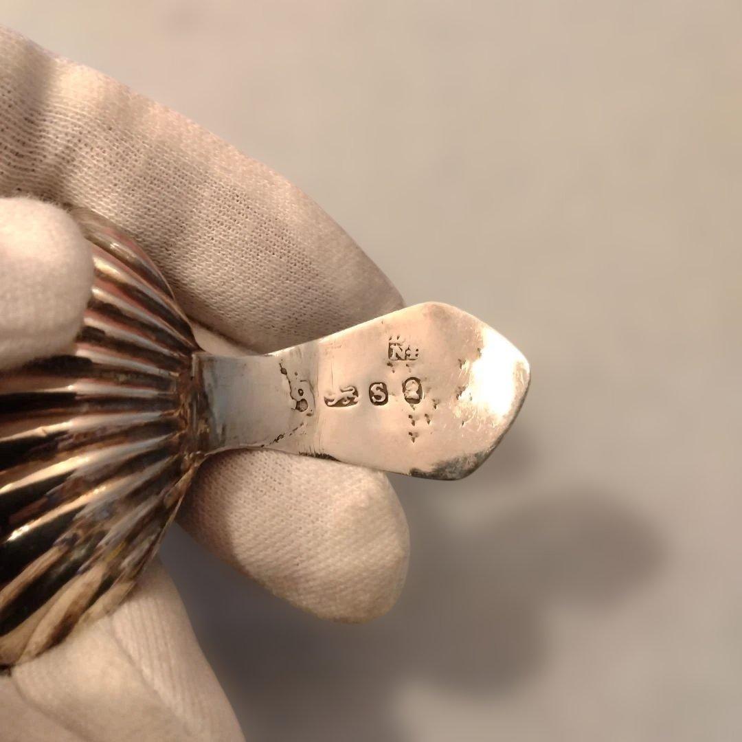 セール（8日まで）　　純銀　ティーキャディースプーン 1793年　直しあり