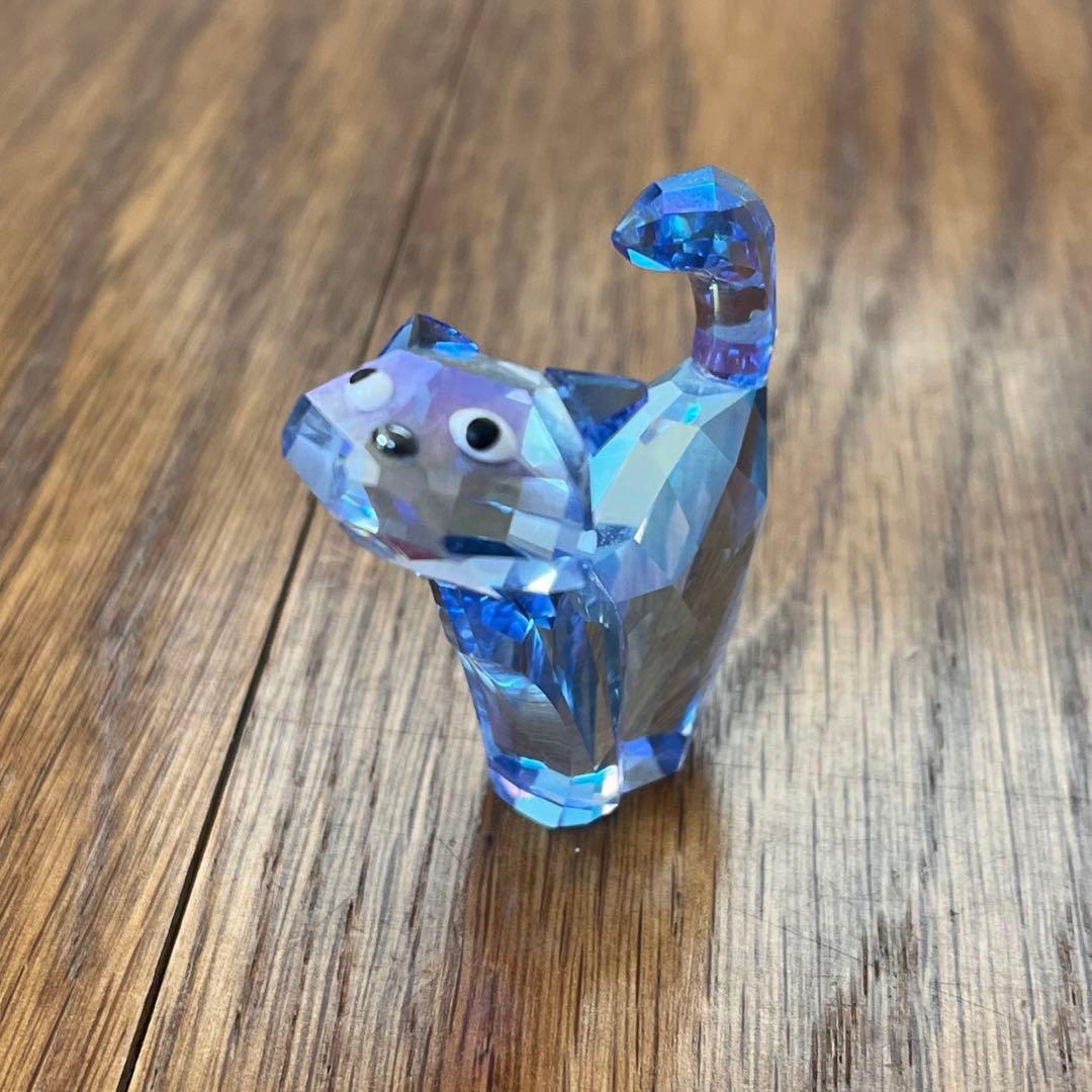 美品【スワロフスキー】ラブロッツ　猫 クリスタル　置物　Swarovski