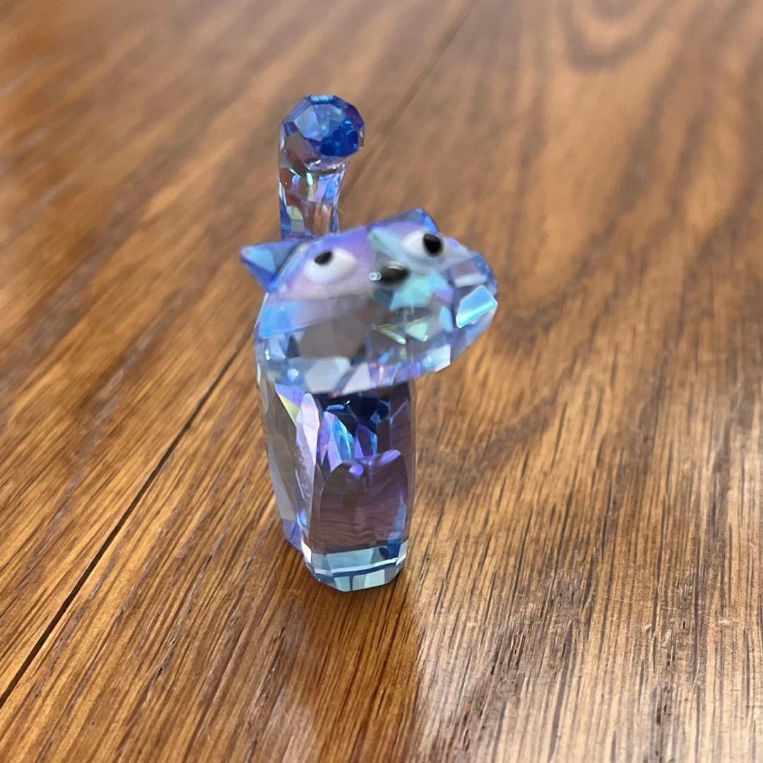 美品【スワロフスキー】ラブロッツ　猫 クリスタル　置物　Swarovski