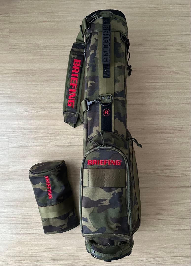 【超美品】ブリーフィング キャディバッグ ヘッドカバーセット
