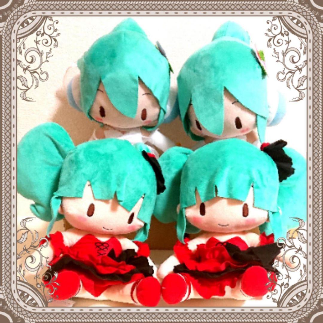 初音ミク ふわぷちL ぬいぐるみ 2種４点セット