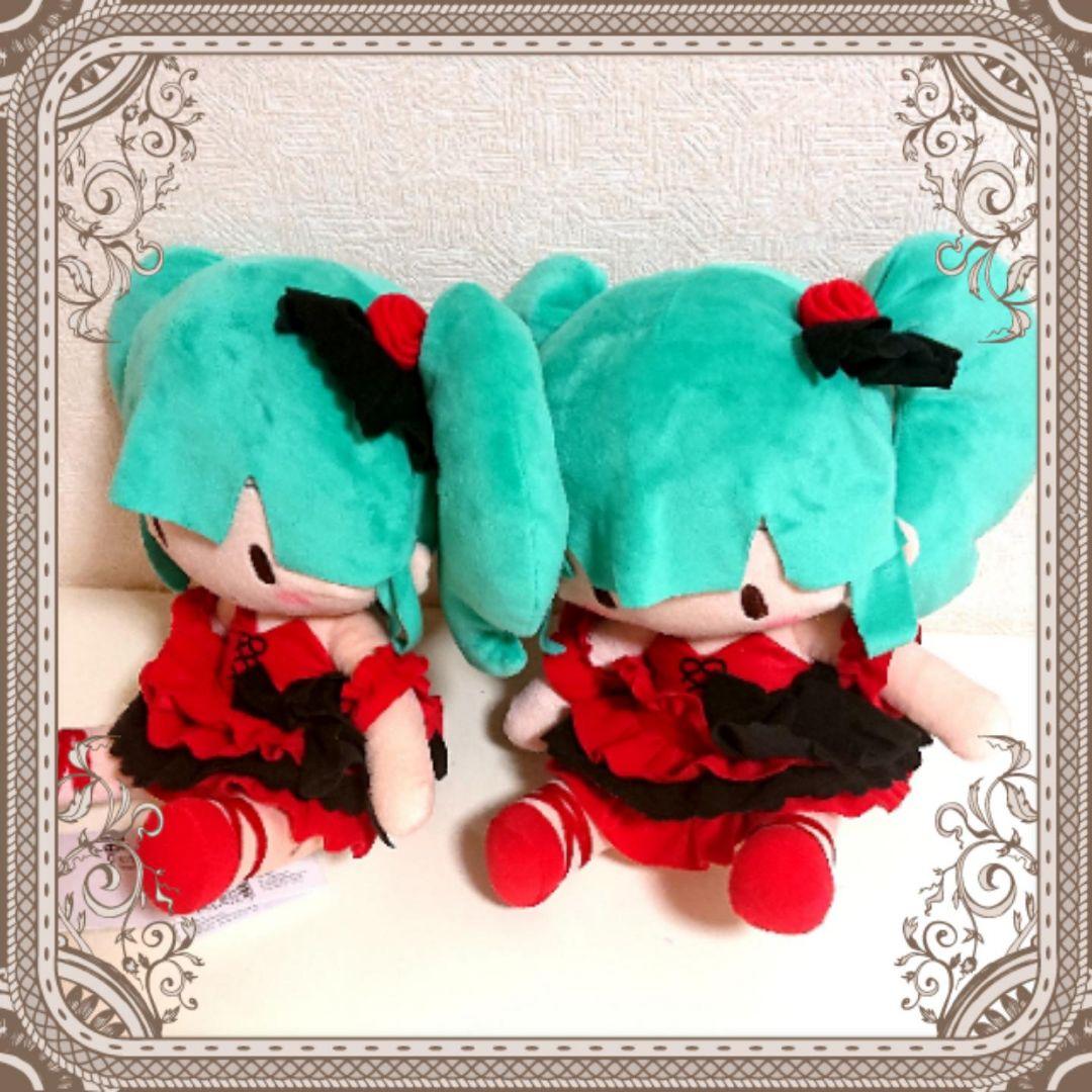 初音ミク ふわぷちL ぬいぐるみ 2種４点セット