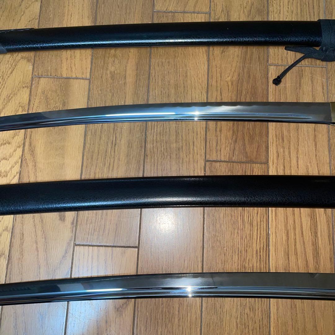 ユ*ン様 武蔵拵 模造刀 大小セット 二十四代藤原兼房作 刀袋・台座付