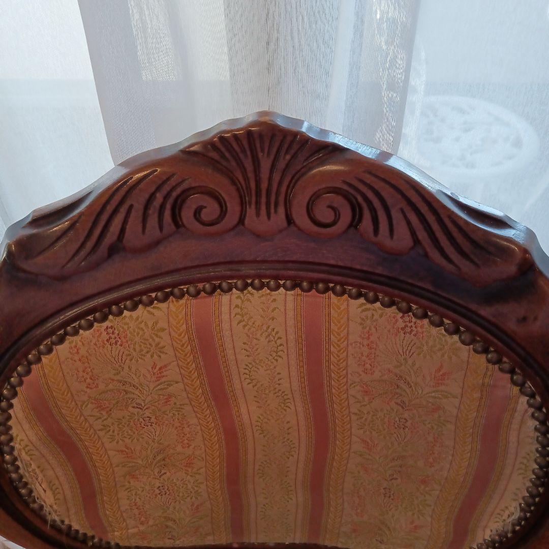 ①アンティーク★チェア★ヴィンテージ★ピンク★たのメル便込みダイニングチェア