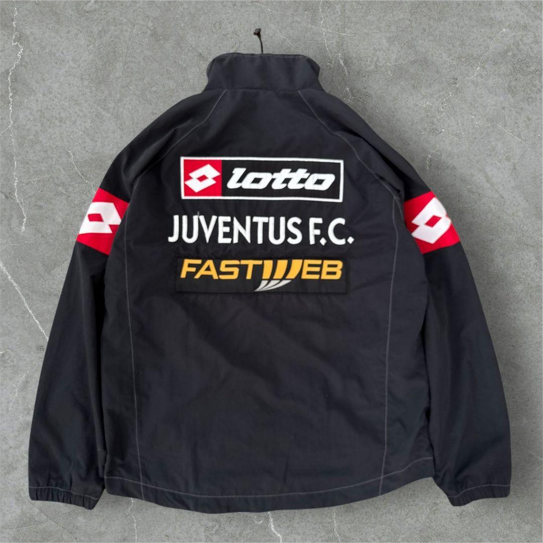 00s lotto × ユベントス ジャケット ロゴ ジャンパー 黒 ロット